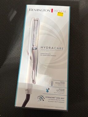 Remington ProLuxe HydraCare White and Silver Flat Iron